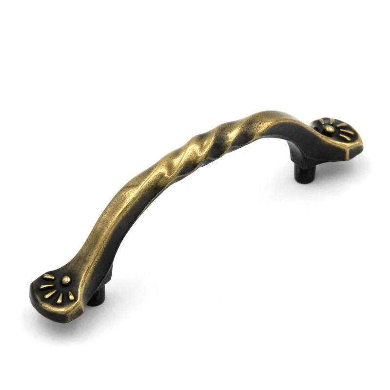 Hickory Hardware Southwest Lodge Blackened Brass Medallion 3"cc Cabinet Pull P375-BBM