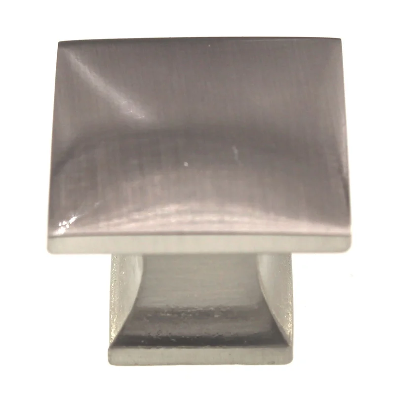Hickory Hardware Studio 1 1/4" Square Cabinet Knob Satin Nickel P3028-SN