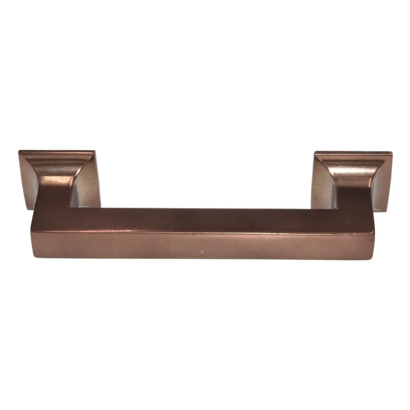 Hickory Hardware Studio 3 3/4" (96mm) Ctr Square Pull Veneti Bronze P3011-VBZ