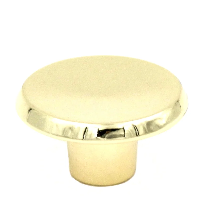 Hickory Hardware Sunnyside 1 1/2" Polished Brass Round Concave Cabinet Knob P114-3