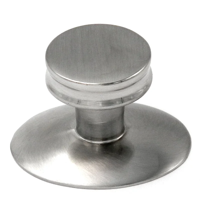 Hickory Hardware Sunnyside Satin Nickel Round with Backplate 1 1/8" Cabinet Knob K65-SN