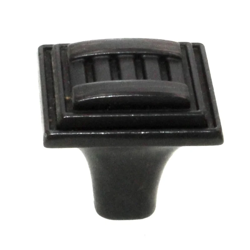 Hickory Hardware Sydney 1 1/16"  Square Cabinet Knob Vintage Bronze HH74679-VB