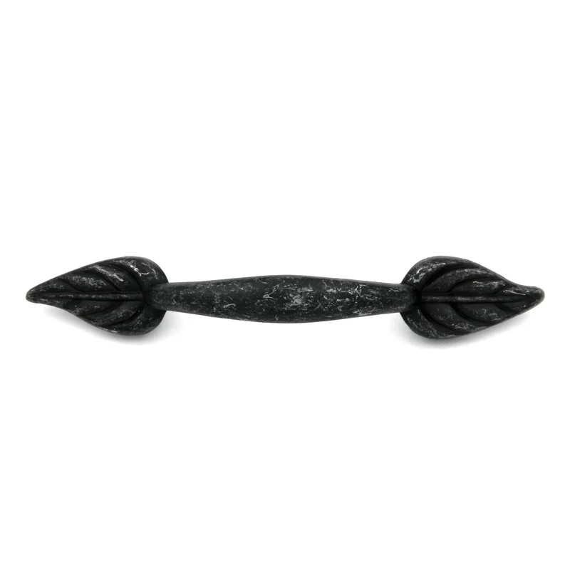 Hickory Hardware Touch of Spring Vibra Pewter Cabinet 3"cc Handle Pull P7303-VP