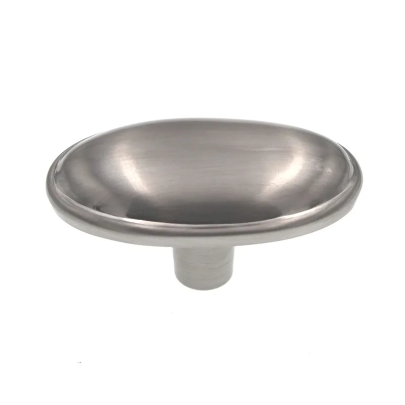 Hickory Hardware Tranquility Satin Chrome Oval Smooth Dome 1 11/16" Cabinet Knob P517-SC