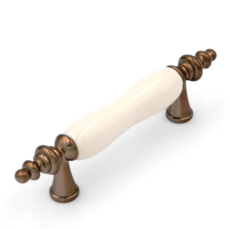 Hickory Hardware Tranquility Venetian Bronze Light Almond P733-VBZ 3"cc Cabinet Bar Pull