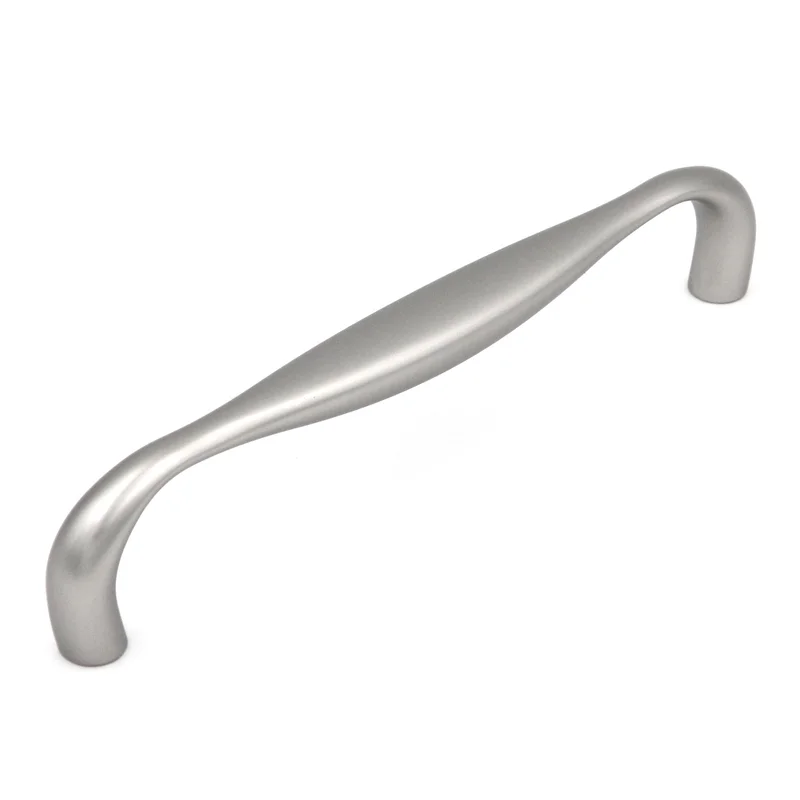 Hickory Hardware Triomphe Flat Nickel Cabinet 6 1/4" (160mm)cc Handle Pull P3344-FN