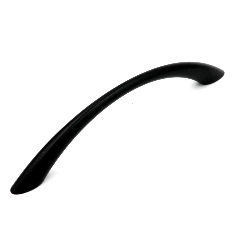 Hickory Hardware UltraMod Matte Black Cabinet 5" (128mm)cc Handle Pull P3221-MB
