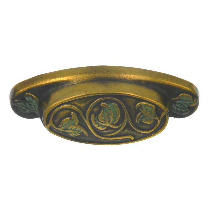 Hickory Hardware Verde Antique Cabinet or Furniture Drawer 3"cc Cup Pull P7308-VA