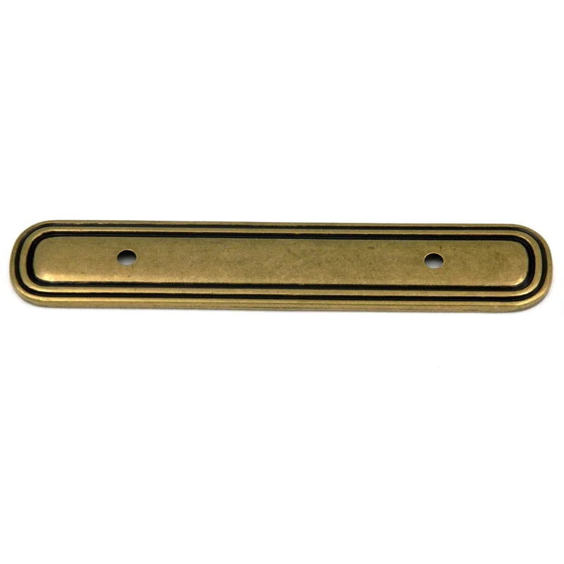 Hickory Hardware Woodgrain Lancaster Hand Polished 3"cc Handle Backplate P479-LP