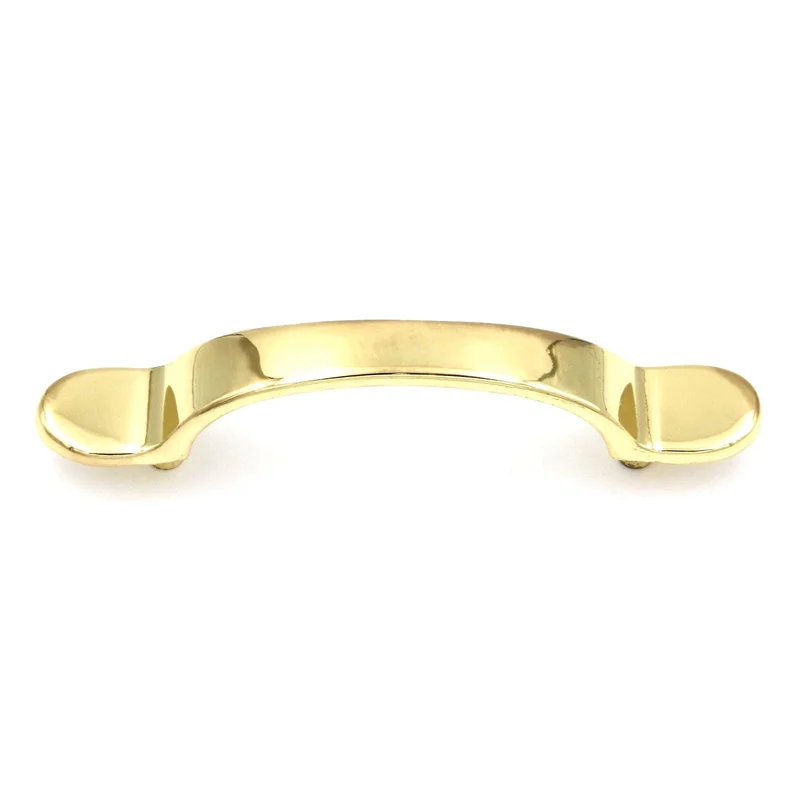Hickory P8307-UB Ultra Brass 3"cc Smooth Arch Cabinet Handle Pulls Eclectic