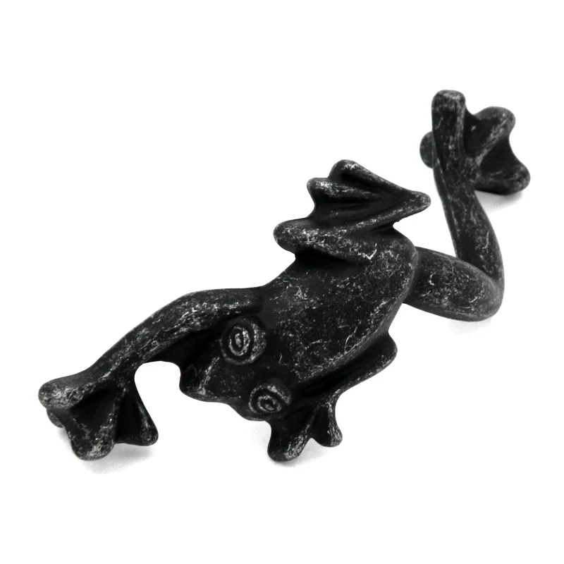 Hickory Rainforest 3"cc Vibra Pewter Frog Cabinet Handle Pull PA1521-VP