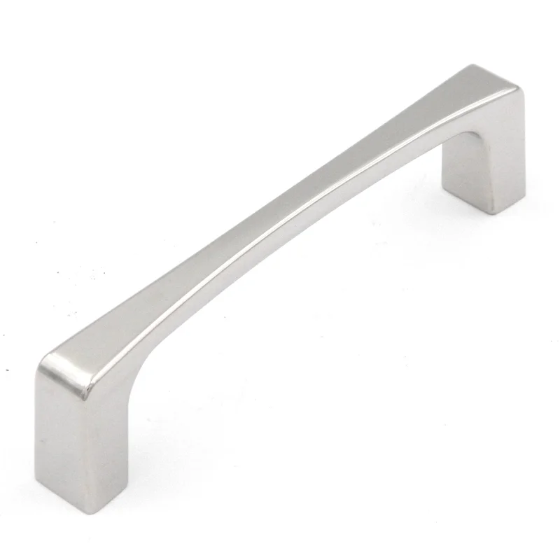 Hickory Rotterdam P3114-14 Bright Nickel 3 3/4" (96mm)cc Square Cabinet Handle Pull