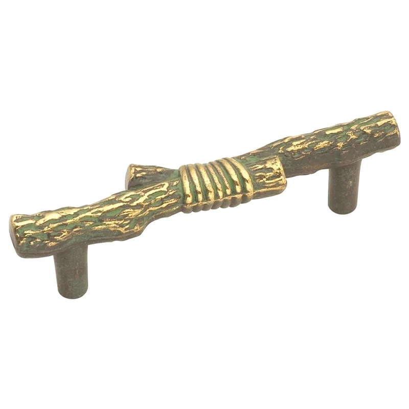 Hickory Southwest Lodge P382-BBM Lancaster Hand Polished Brass 3"cc Handle Pull