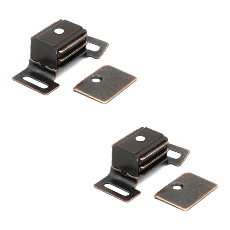 Hickory Statuary Bronze 1-7/8"cc Cabinet Magnetic Catch P651-STB, 2 Pack