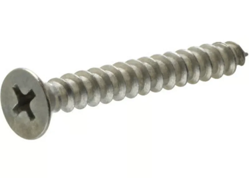 Hillman 18-8 Stainless Steel Flat Head Phillips Sheet Metal Screw #14 x 1"