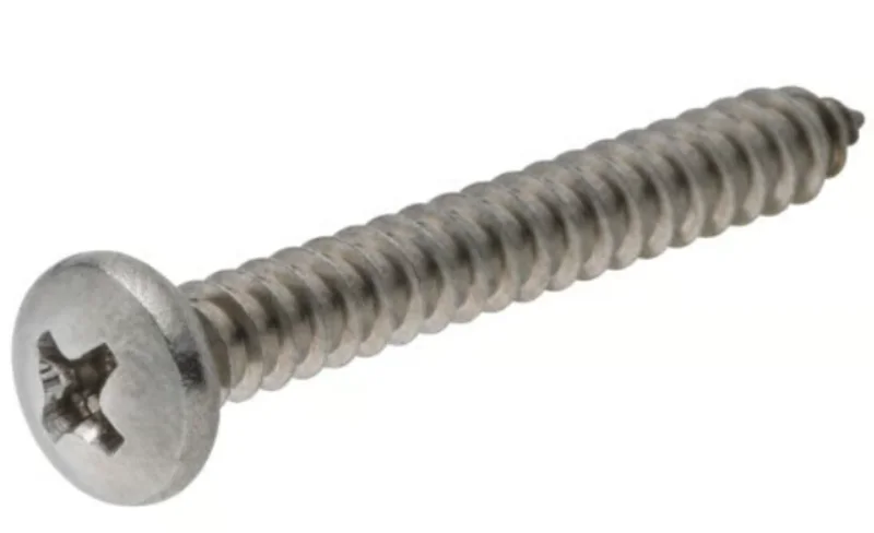 Hillman 18-8 Stainless Steel Pan Head Phillips Sheet Metal Screw #8 x 2"