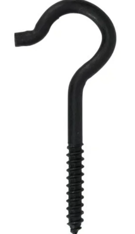 Hillman Durasteel Ceiling Hook Flagged Black (#2 x 4-7/16") 75 lbs