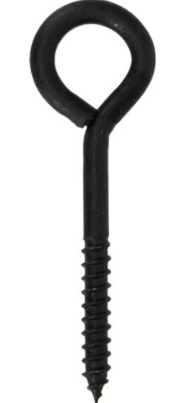 Hillman Durasteel Eye Lag Bolt Black Flagged (1/4" x 3") 50 lbs