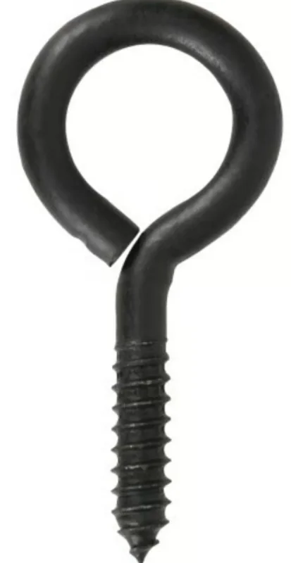 Hillman Durasteel Screw Eye Black Flagged (0.363 x 3-7/8") 190 lbs