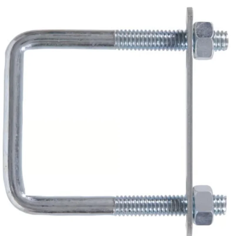 Hillman Group Hardware Essentials U-Bolt Square Saddle Zinc (3/8"-16 x 3" x 4")