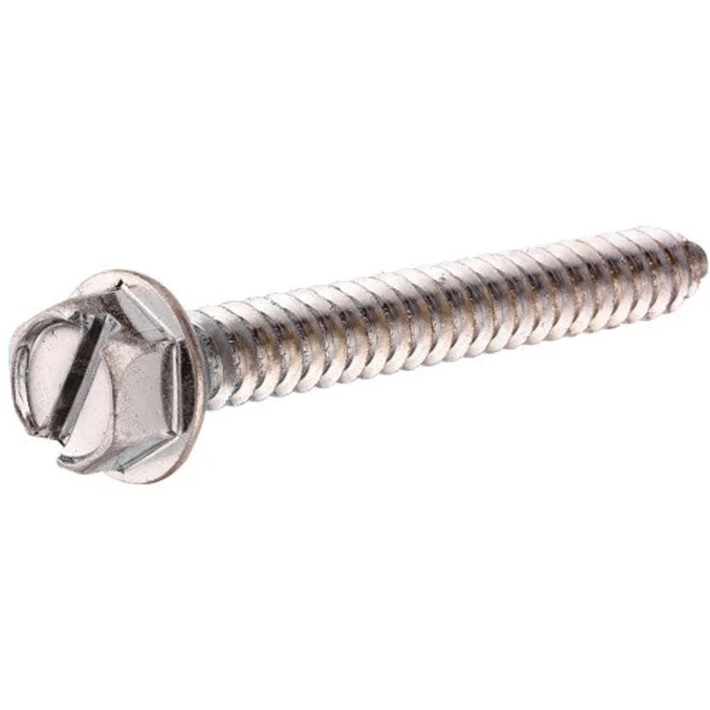 Hillman Group Stainless Steel Slotted Hex Washer Head Sheet Metal Screw