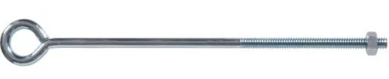 Hillman Hardware Essentials Eye Bolt with Hex Nut Zinc (1/4"-20 x 8")
