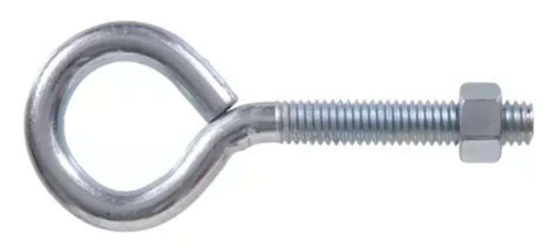 Hillman Hardware Essentials Eye Bolt with Hex Nut Zinc (10-24 x 2")