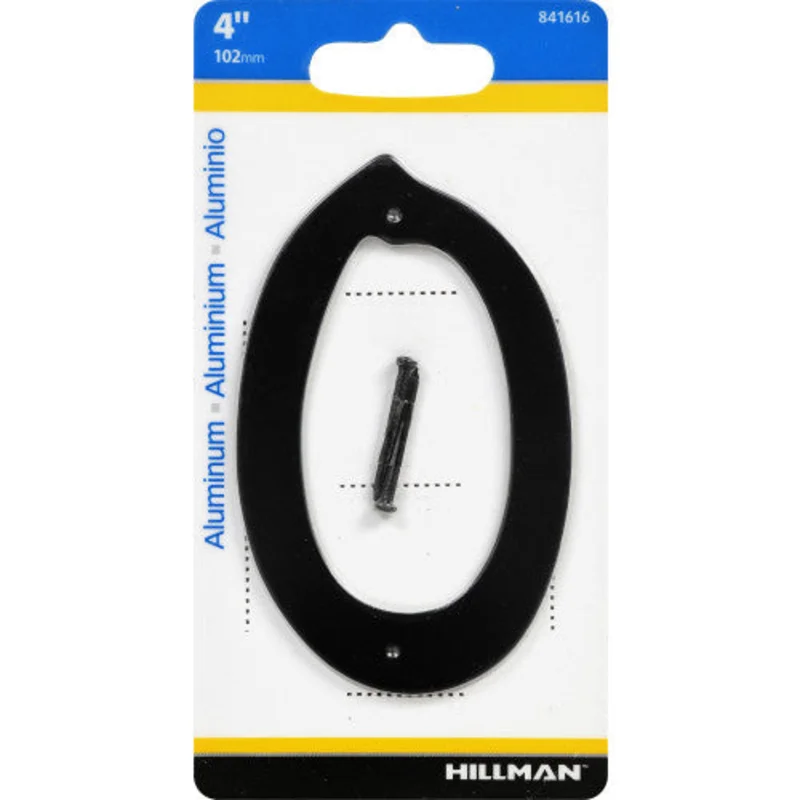 Hillman Nail-On House Number 0 Aluminum