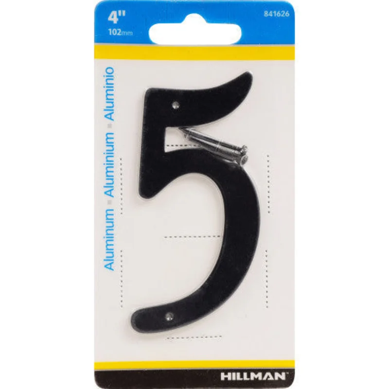 Hillman Nail-On House Number 5 Aluminum