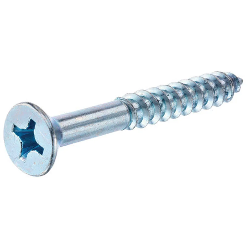 Hillman Zinc Flat Head Phillips Wood Screw  #14 x 4"