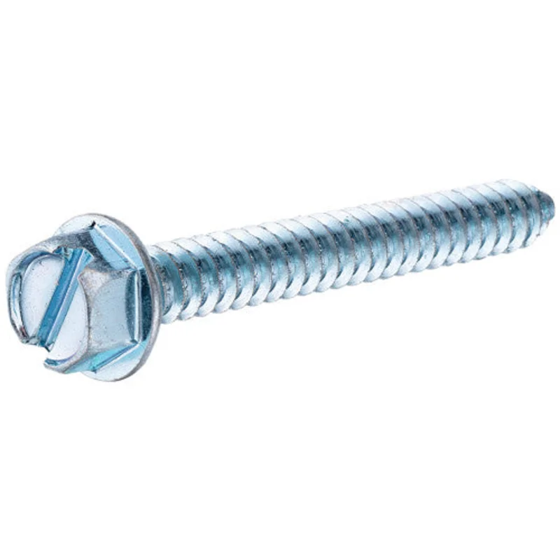 Hillman Zinc Slotted Hex Head Sheet Metal Screw #10 x 3"