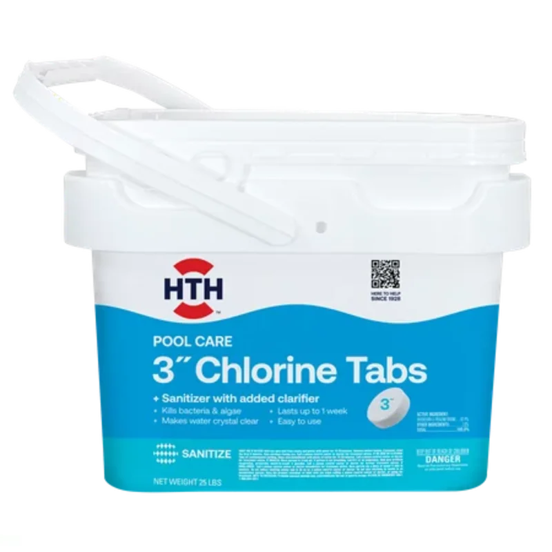 HTH Pool Care 3" Chlorine Tabs 25 lbs
