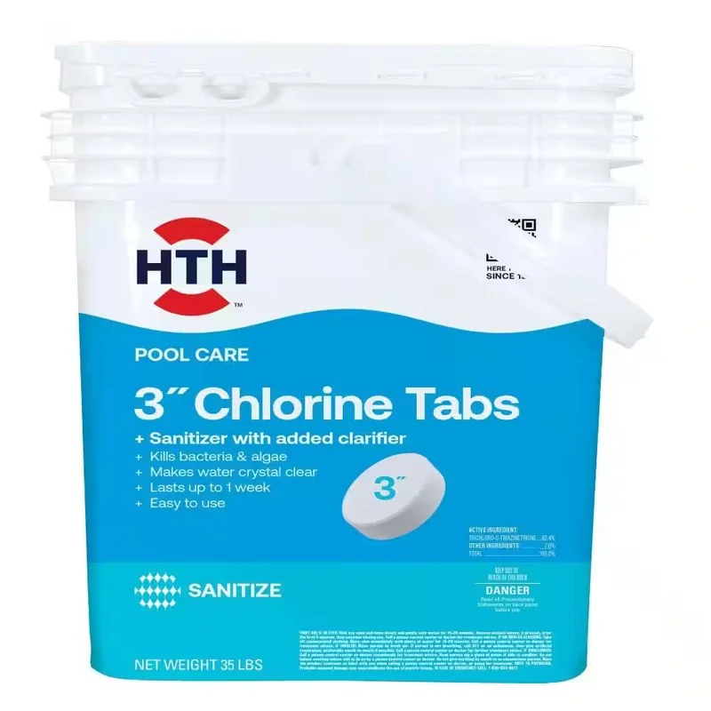 HTH Pool Care 3" Chlorine Tabs 35 lbs