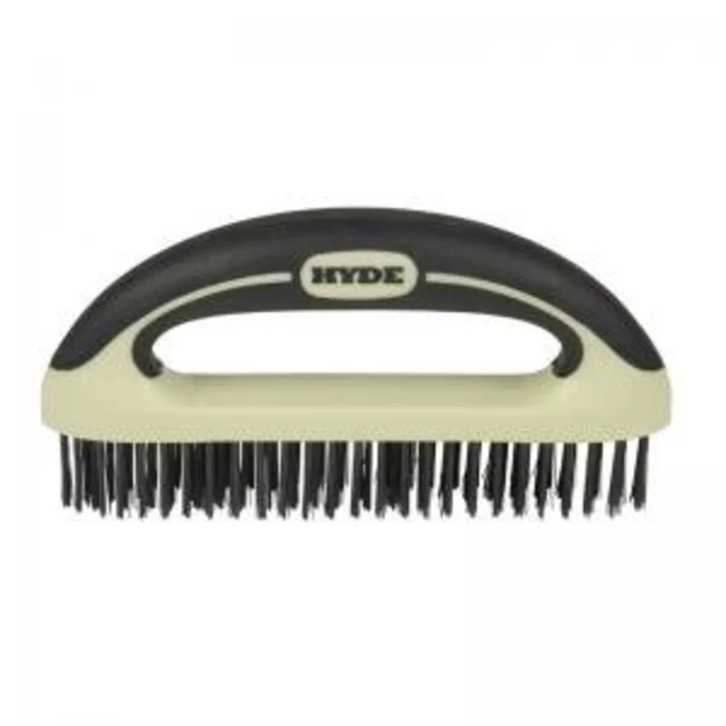 Hyde MAXXGRIP PRO High Carbon Steel Wire Brush, 8
