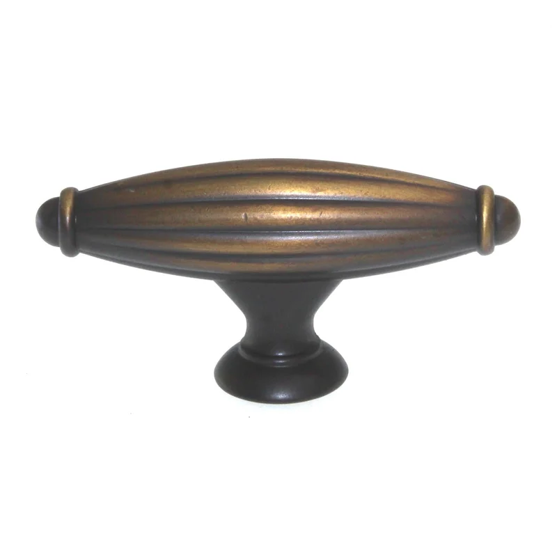 Jeffrey Alexander Glenmore 2 5/8" T-Bar Knob Antique Brushed Satin Brass 618ABSB