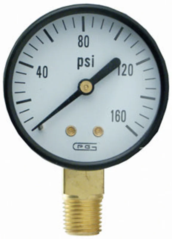 K-T Industries 2" Gauge Bottom Mount 1/4'' Npt 160 Psi