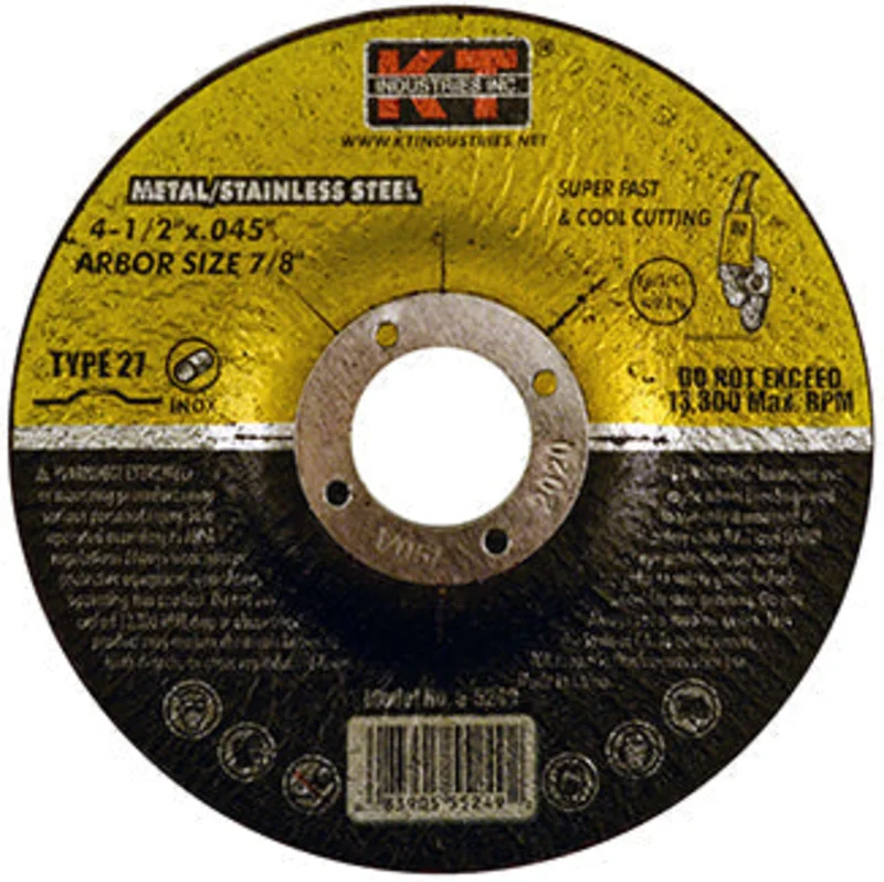 K-T Industries 4-1/2" X .045" X 7/8" Cut Off Wheel