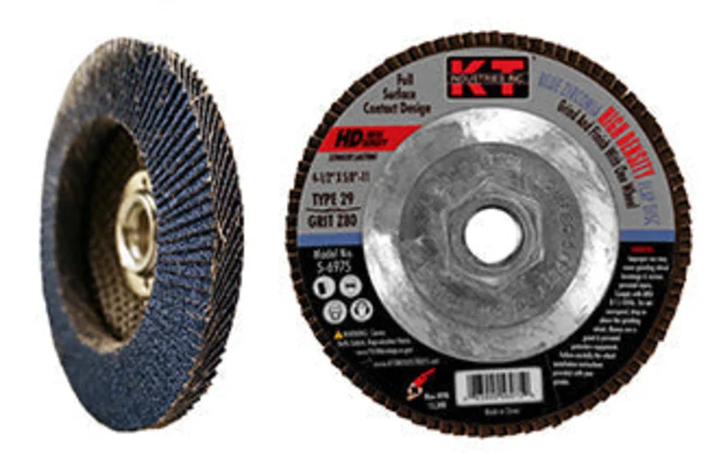 K-T Industries 4.5" X 5/8-11" X 80g T29 Hd Bz Flap Disc