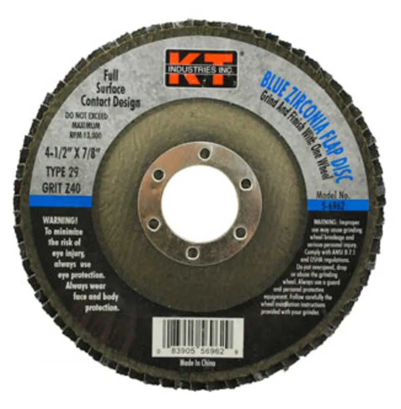 K-T Industries 4.5" X 7/8" X 40g T29 Bz Flap Disc