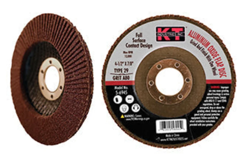 K-T Industries 4.5" X 7/8" X 80g T29 Ao Flap Disc