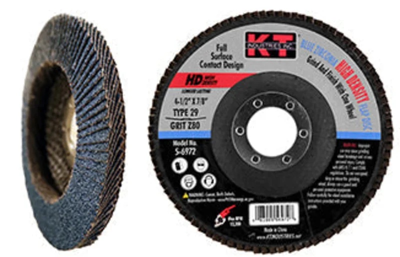 K-T Industries 4.5" X 7/8" X 80g T29 Hd Bz Flap Disc