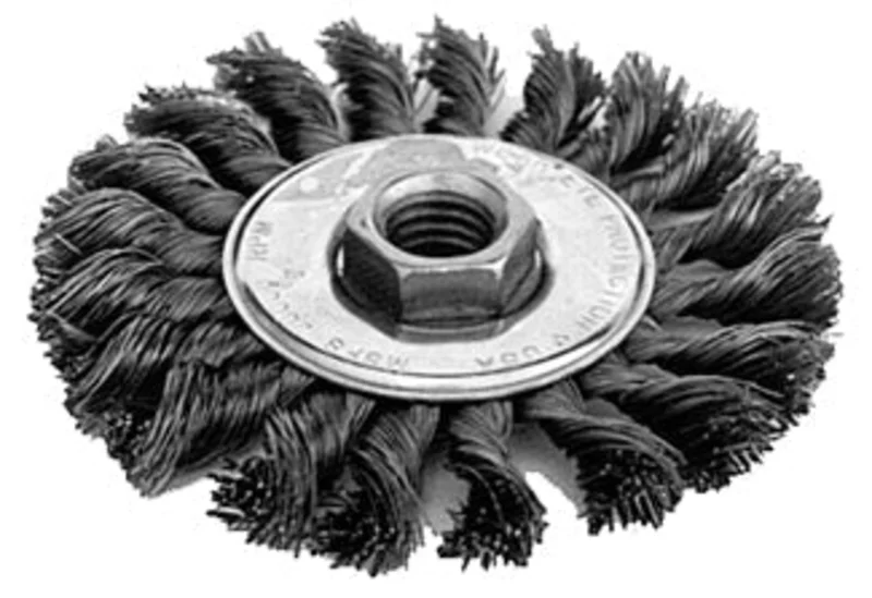 K-T Industries 4" Knot Wheel Medium 5/8-11