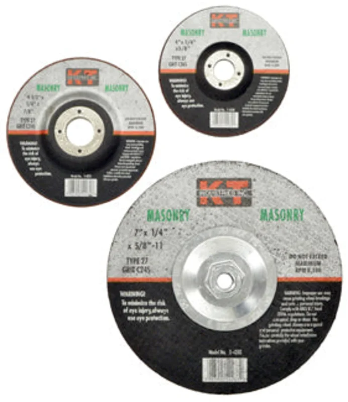 K-T Industries 4" X 1/4" X 5/8" Masonry Grinding Wheel