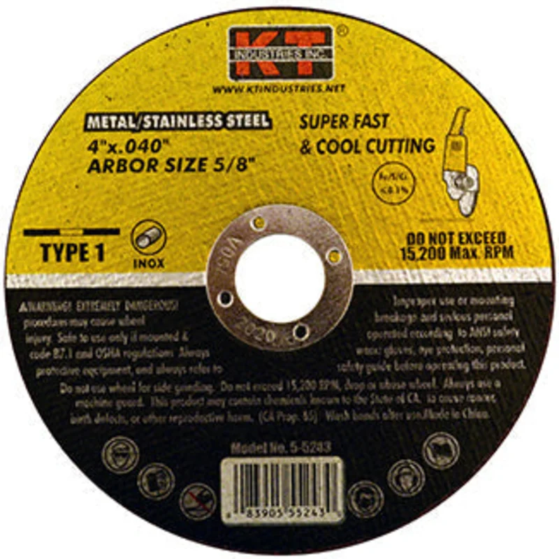 K-T Industries 4" X 5/8" X .040" Quick Cut