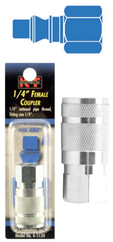 K-T Industries Aro 1/4'' Female Npt 1/4'' Coupler