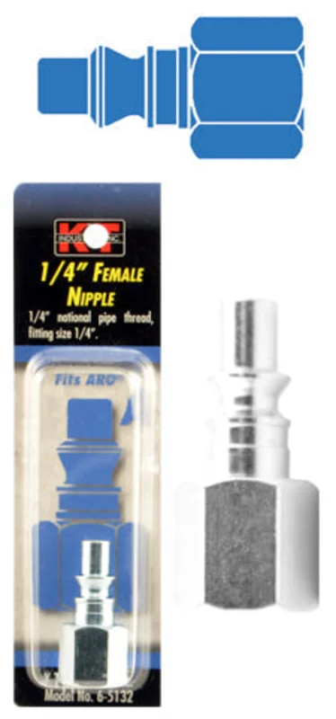 K-T Industries Aro 1/4'' Female Npt 1/4'' Nipple