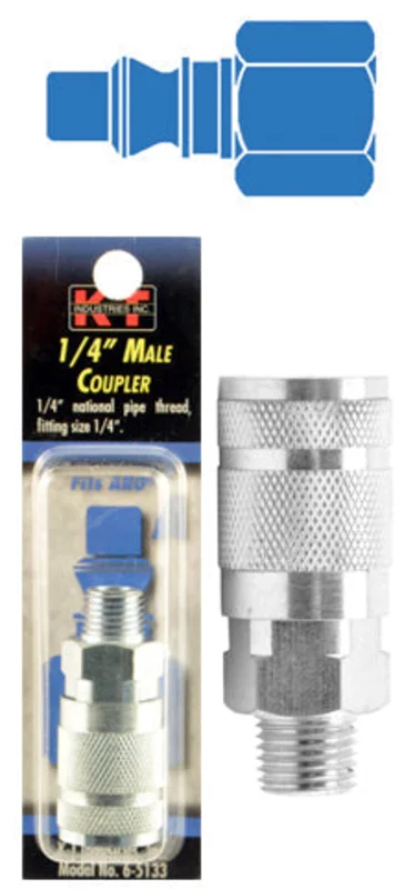 K-T Industries Aro 1/4'' Male Npt 1/4'' Coupler