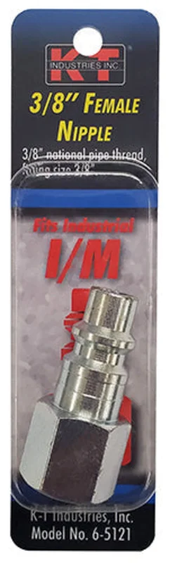 K-T Industries Industrial 3/8'' Female Npt 3/8'' Nipple