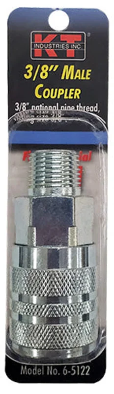 K-T Industries Industrial 3/8'' Male Npt 3/8'' Coupler