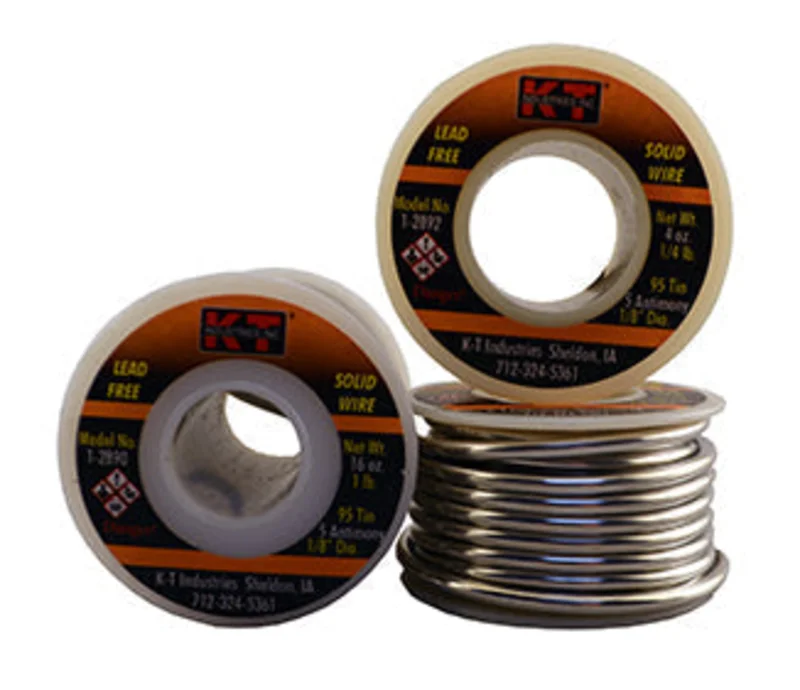 K-T Industries Lead Free Solder 1/8" Dia 1/2 Lb